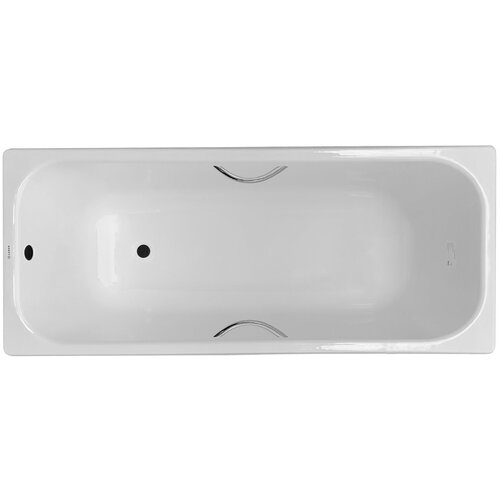 ванна чугунная универсал сибирячка 170x75 с отверстиями под ручки Ванна Luxus White, 170 x 75 см, Чугун, отверстия для ручек, LW170751