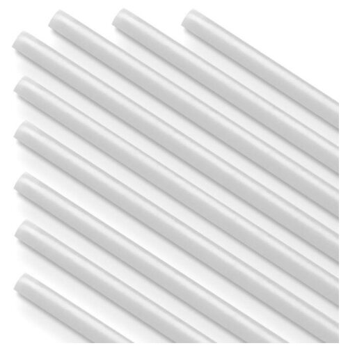 фото Трубочка для шаров, флагштоков и сахарной ваты, d=5 мм, набор 100 шт., цвет белый yandex market