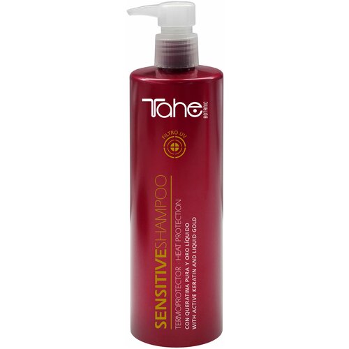 Купить Tahe BOTANIC SOLAR SENSITIVE SHAMPOO HEAT PROTECTION Шампунь солнцезащитный для волос против выгорания цвета 400 мл.