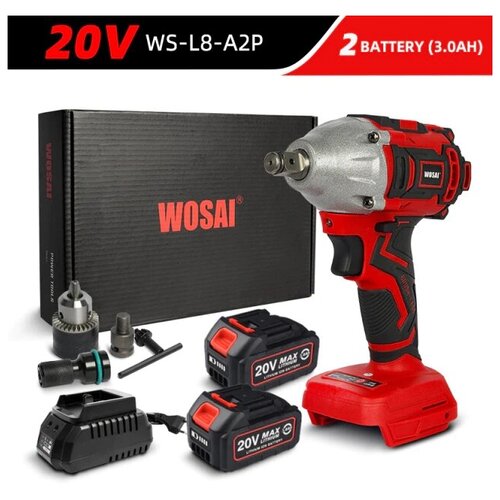 Гайковерт ударный аккумуляторный WS-L8 850000₽