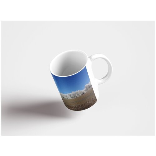 фото Кружка "иней, дерево, зима 320 мл. белая" lotsprints