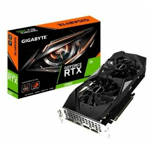 Видеокарта Gigabyte GeForce RTX 2060 6 ГБ GeForce RTX 2060 WINDFORCE 2550000₽