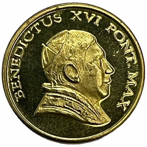 Ватикан 10 евроцентов 2005 г. Prova (Проба) клуб нумизмат монета 10 динерс андорры 2005 года серебро бенедикт xvi