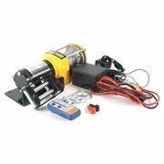 Лебедка Electric Winch 3000lb, ATV с синтетическим тросом 6мм, с радио пультом