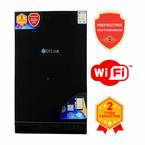 Котел газовый двухконтурный DNru GB24CD-B настенный черного цвета мощность 24кВт с функцией Wi-Fi 6858000₽