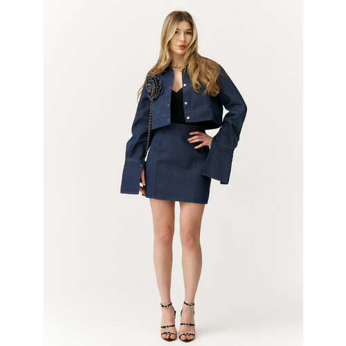 Комплект одежды DE'BORA ROSE, размер M, синий женский джинсовый костюм koamissa из двух предметов плиссированная короткая мини юбка модель 2022 года