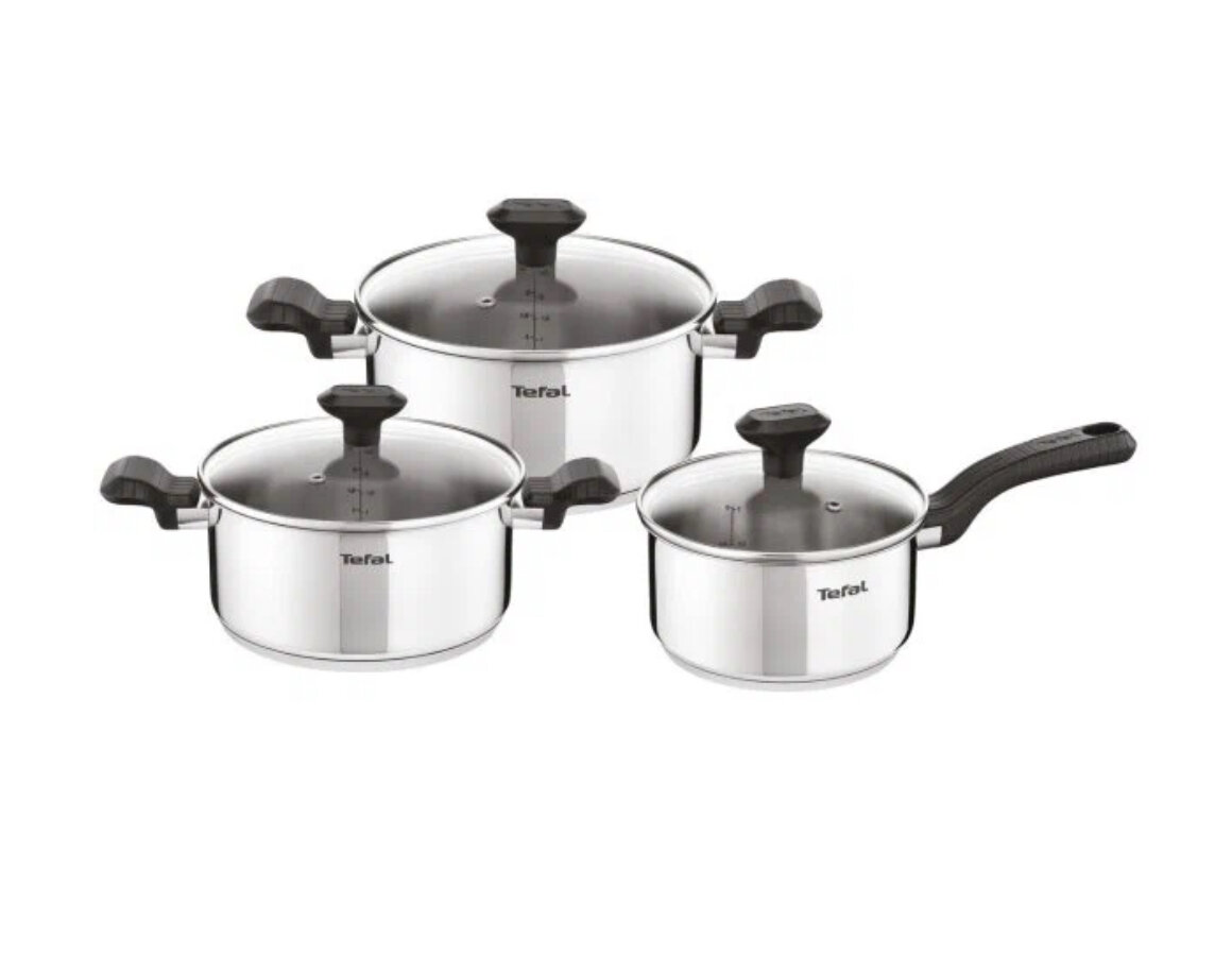 Набор посуды Tefal Comfort Max C9736C74 6 пр. серебристый 6 шт. 3.47 кг