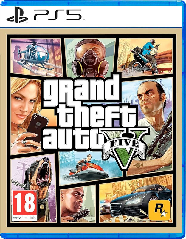 Игра для PlayStation 5 GTA 5 РУС СУБ Новый