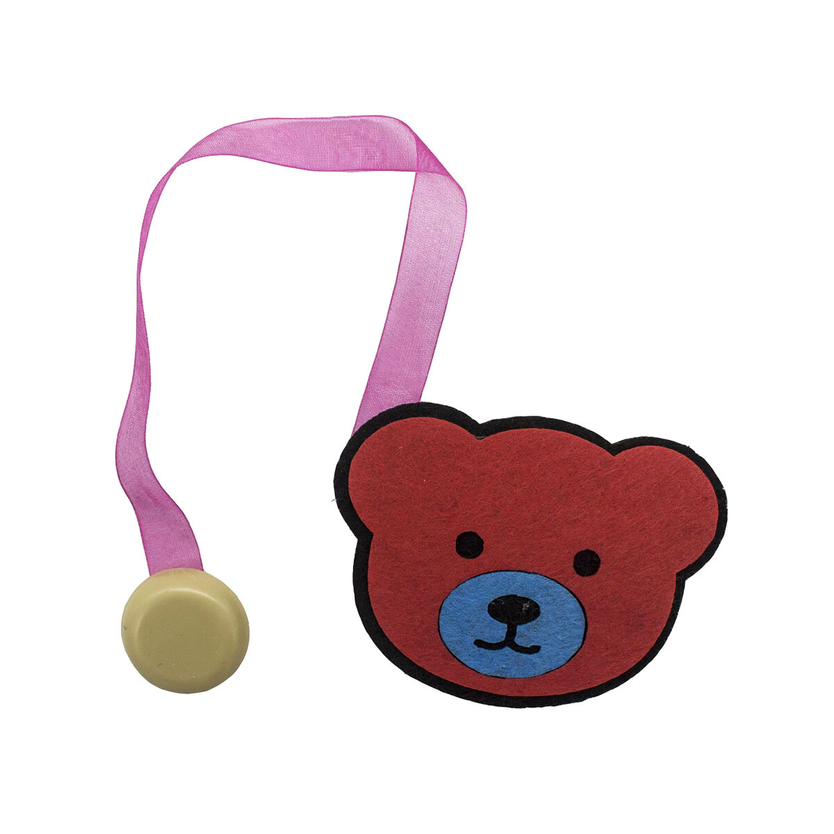 Подхваты для штор на магнитах, 2 шт, длина 27 см, 'Мишка' Astra&Craft (коричневый)