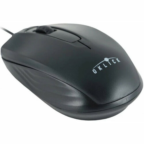Мышь Oklick 195M черный оптическая 800dpi USB 61400₽