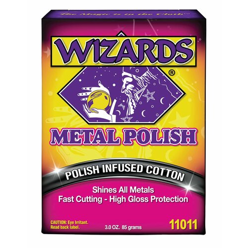 Вата для полировки хрома металлическая - Wizards Metal Polish, 85 гр