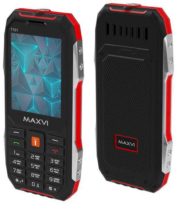 Телефон мобильный (MAXVI T101 Red)