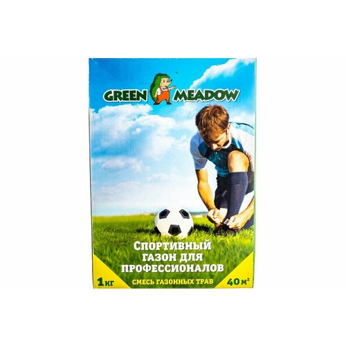 Смесь семян GREEN MEADOW Спортивный газон для профессионалов, 1 кг, 1 кг смесь семян green meadow игровой газон 1 кг 1 кг