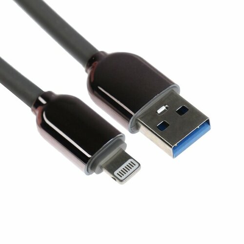Кабель Lightning - USB 6 А оплётка TPE морозоустойчивый 1 метр серый 436₽