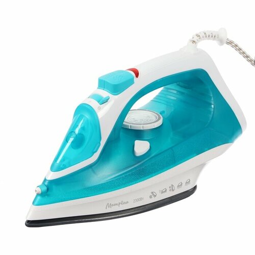 Утюг Матрёна МА-049 2300 Вт керамическая подошва 350 мл бирюзовый 230600₽