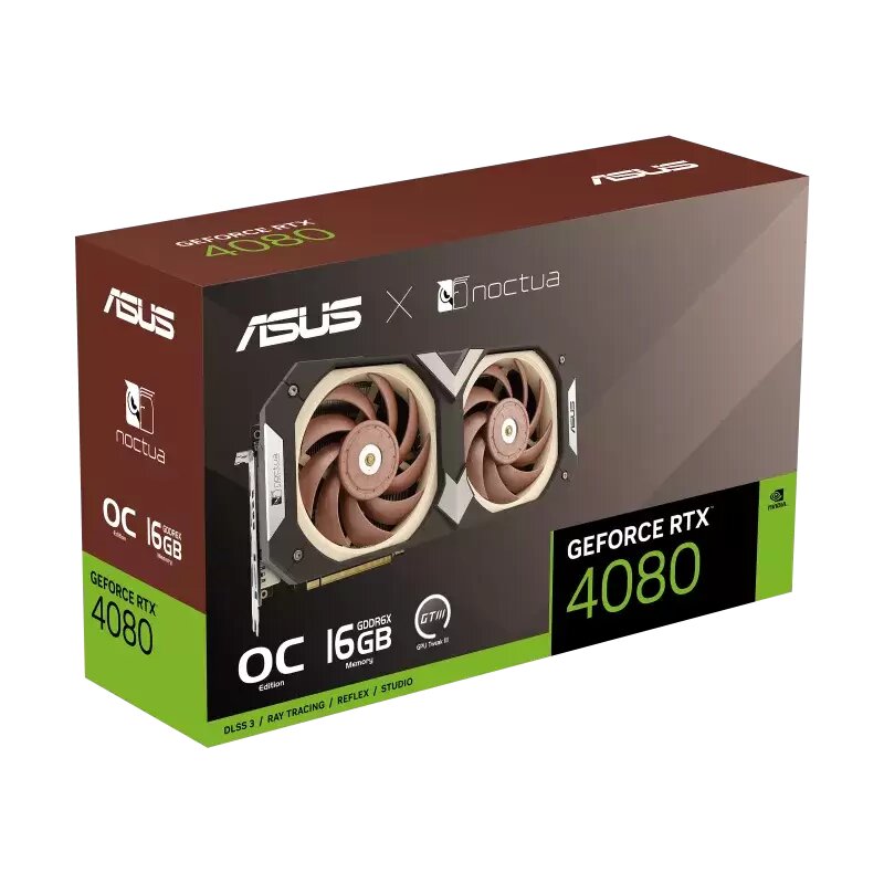 Видеокарта ASUS Noctua nVidia RTX 4080 16384 22400 256 RTL [90YV0IB2-M0NA00] - фото №17