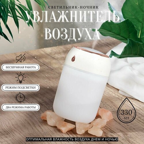 Увлажнитель воздуха для дома с подсветкойночникпортативныйбелый 61100₽