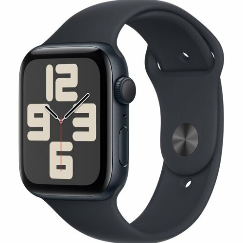 Смарт-часы Apple Watch SE 2023 44мм Sport Band SM MRE73ZPA темная ночь 3738000₽