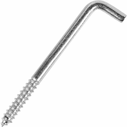 Крюк-шуруп Г-образный 8x100 мм сталь оцинкованная 2 шт 449₽