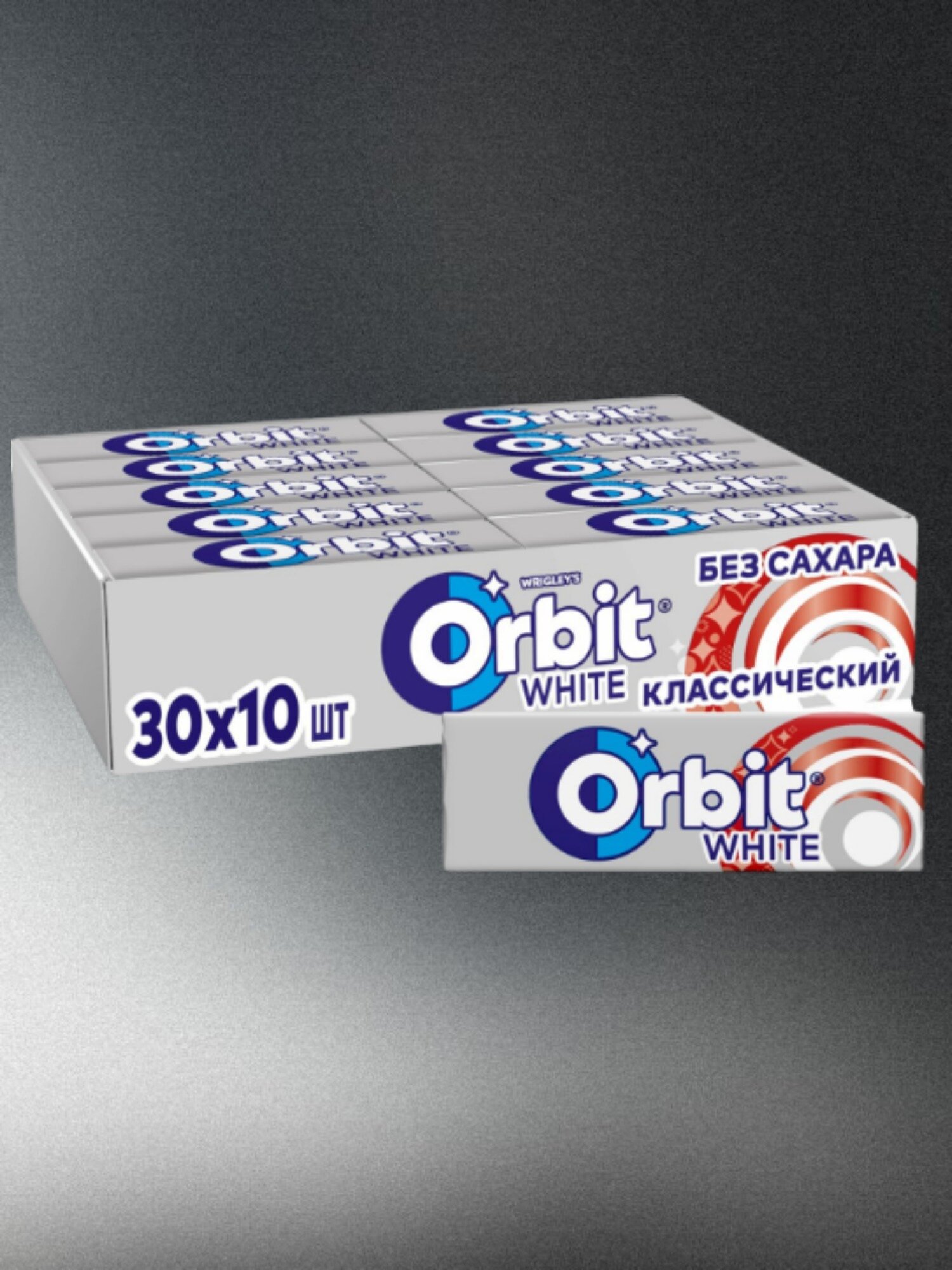 Жевательная резинка Orbit White Классический, без сахара, 13.6 г, 30 шт. в уп.