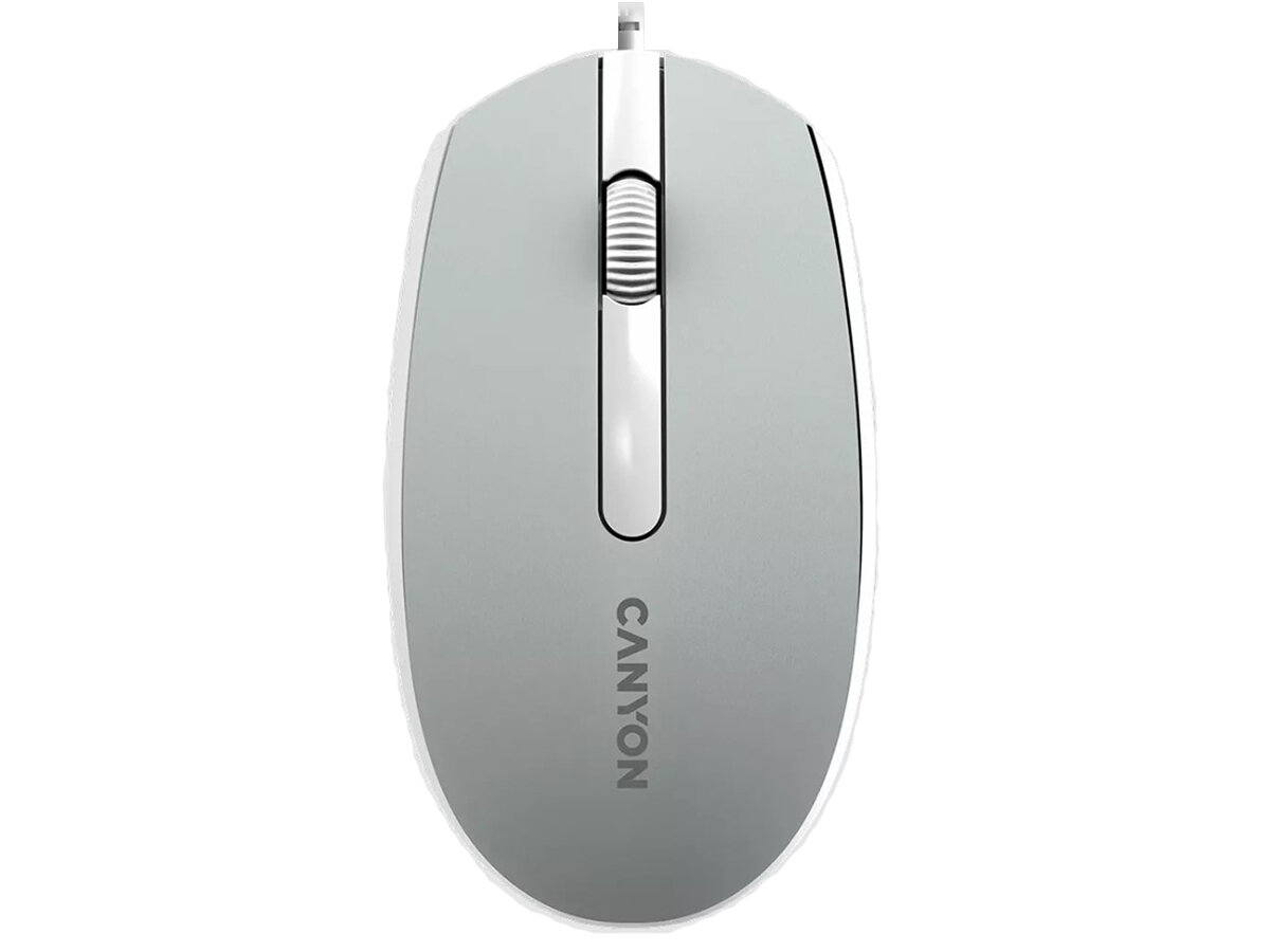 Мышь проводная Canyon M-10, 1000dpi, Темно-серый (Dark Gray) CNE-CMS10DG