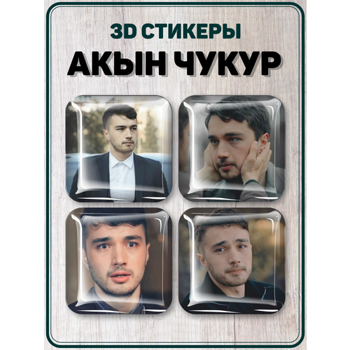 Наклейки на телефон 3D стикеры Акын Чукур