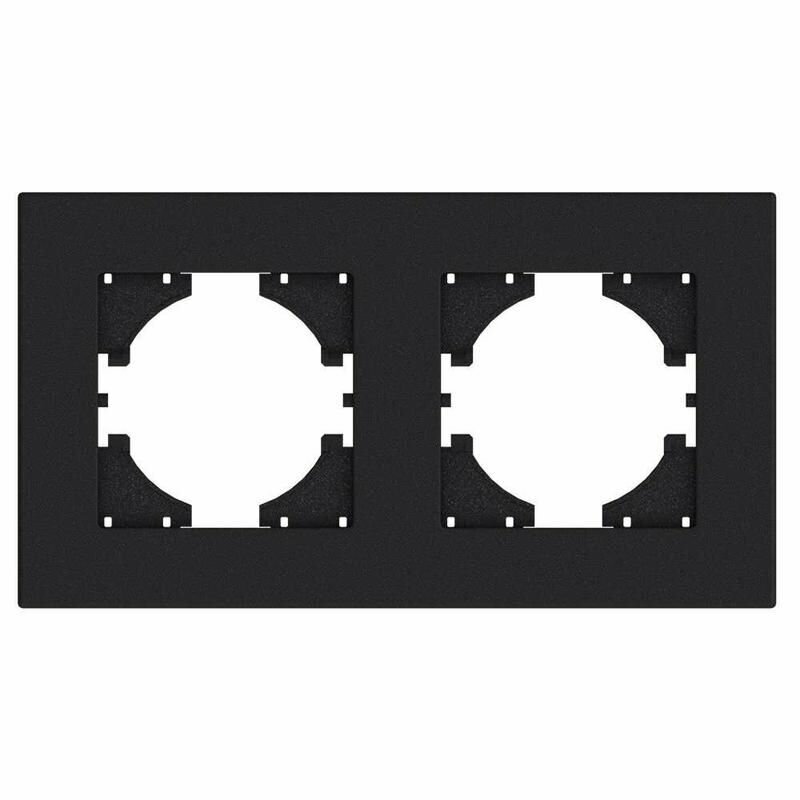 фото Рамка 2-местн. City графит GUSI С1112-010