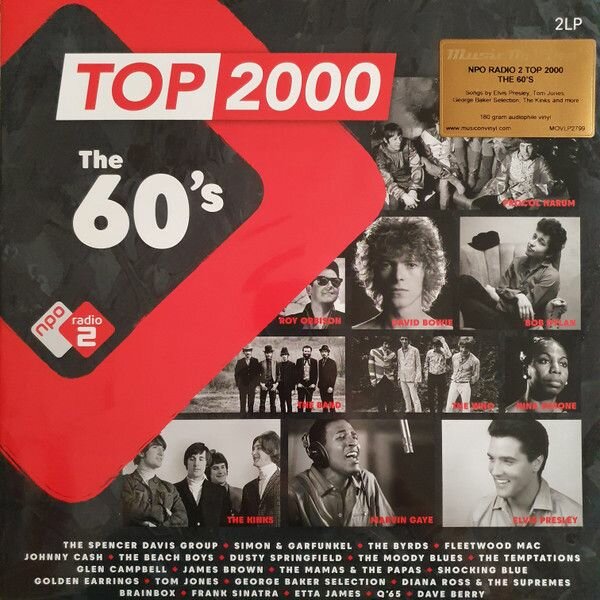 Виниловая пластинка Various. Top 2000: The 60's (2LP, Compilation)