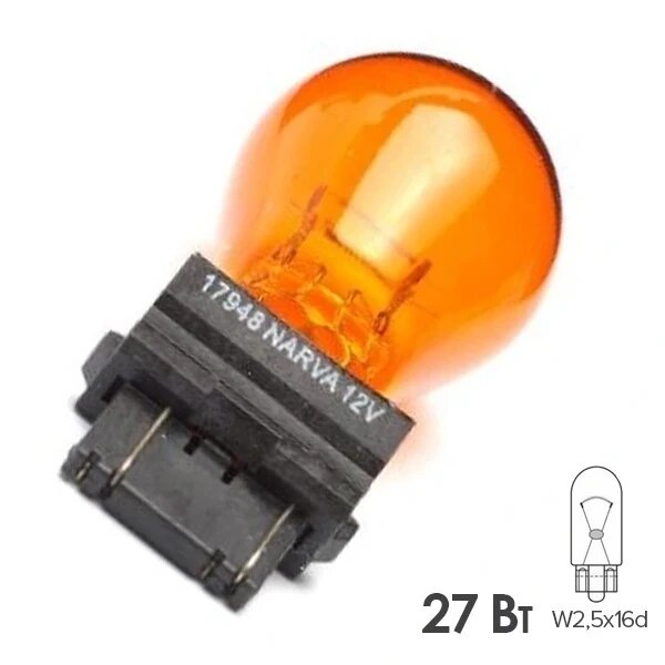 фото Лампа подсветки Narva 17948 P27/7W 12,8V 27/7W, 1