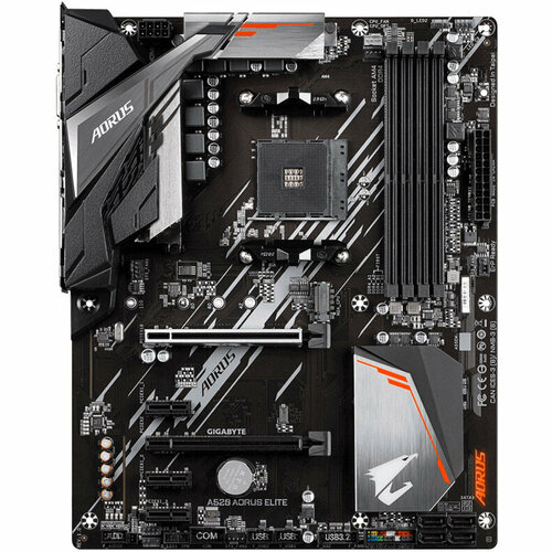 Материнская плата Gigabyte A520 AORUS ELITE (SocketAM4, AMD A520, ATX,4DDR4, ECC/non-ECC,2M.2,2PCI-E16,3PCI-E, DVI, HDMI, PC4733)