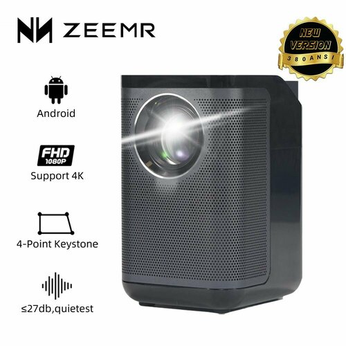 Проектор ZEEMR D1 Pro Android - оригинальный поддерживает Full HD 4K и 1080P Мини-проектор для домашнего использования портативный с Wi-Fi Bluetooth и встроенным динамиком 1859900₽