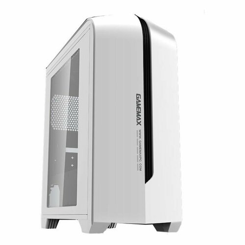 Компьютерный корпус GameMax Gentauri WB H601, Micro-ATX, ATX, Mini-ITX, без блока питания, белый компьютерный корпус без блока питания atx gamemax draco xd