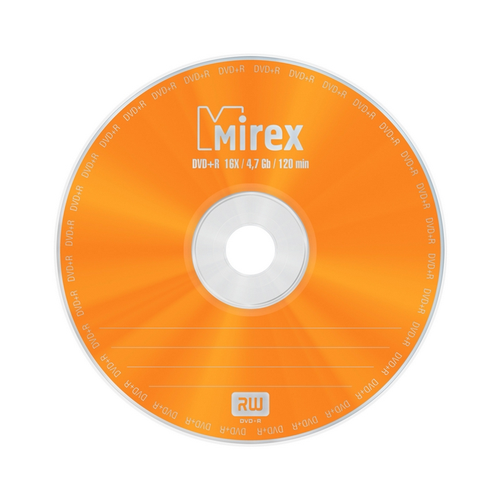 диск dvd r mirex 4 7 gb 16x shrink 50 50 500 DVD-R Mirex Носители информации DVD+R, 16x, Mirex, Cake/50, UL130013A1B