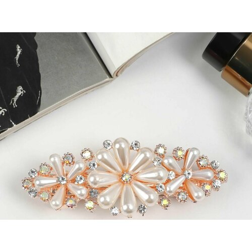 Заколка-автомат для волос Милада цветок 9 см 407₽