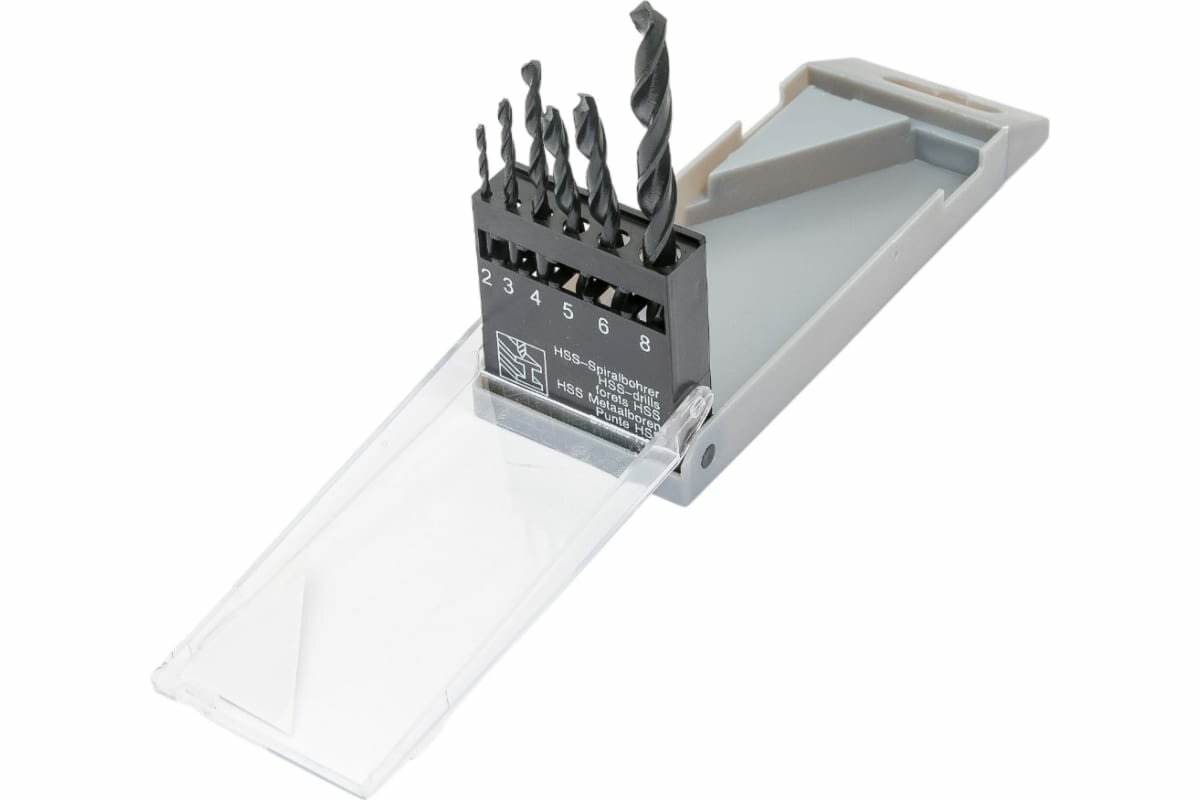 фото Набор свёрл по металлу (2,3,4,5,6,8) 6 предметов, Сервис Ключ