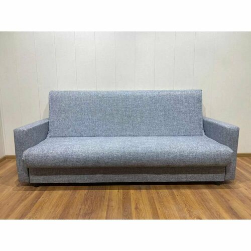 Диван-кровать газета рогожка серая, Ш2100В900Г900, Мебельный Рай.