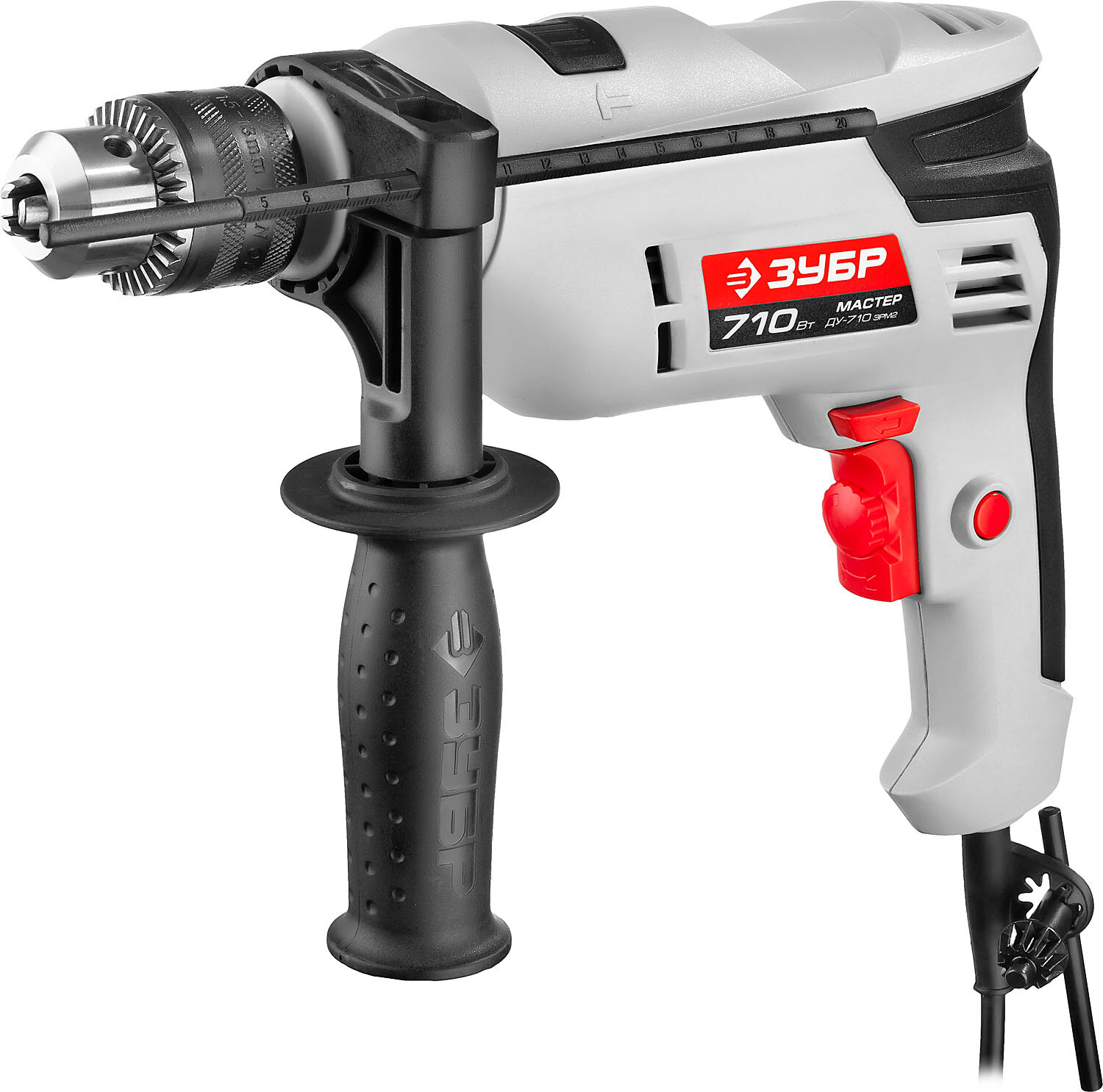 ЗУБР 710 Вт, 13 мм, ударная дрель, серия «мастер» (ДУ-710 ЭРМ2) — фото 1