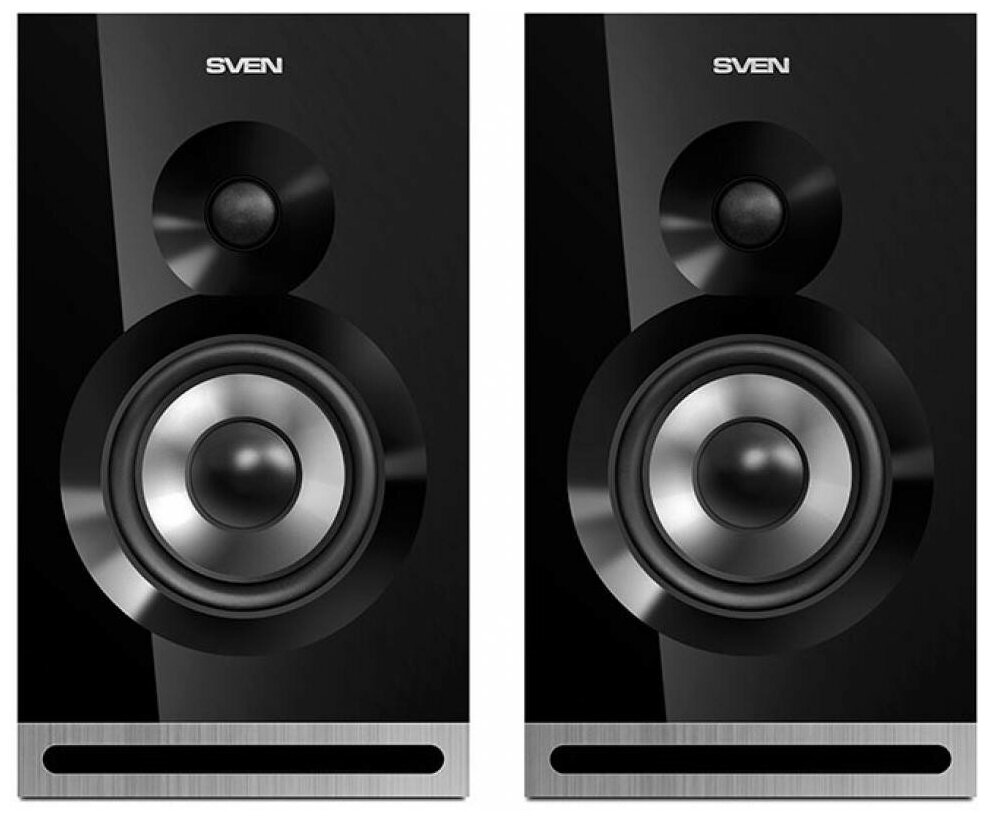 SVEN SPS-705, чёрный, акустическая система 2.0, мощность 2x20 Вт(RMS), щелевой фазоинвертор, Bluetooth