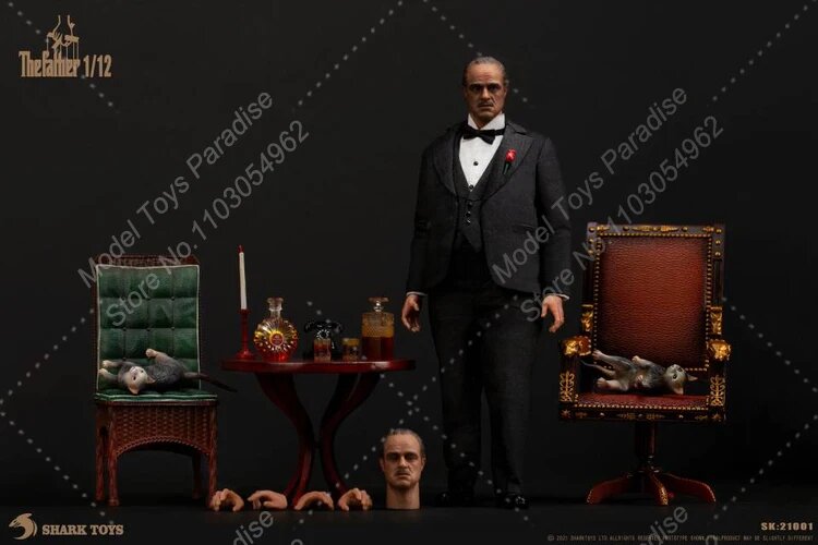 Hot Toys 1/12 Фигурка Вито Корлеоне, Бордовый
