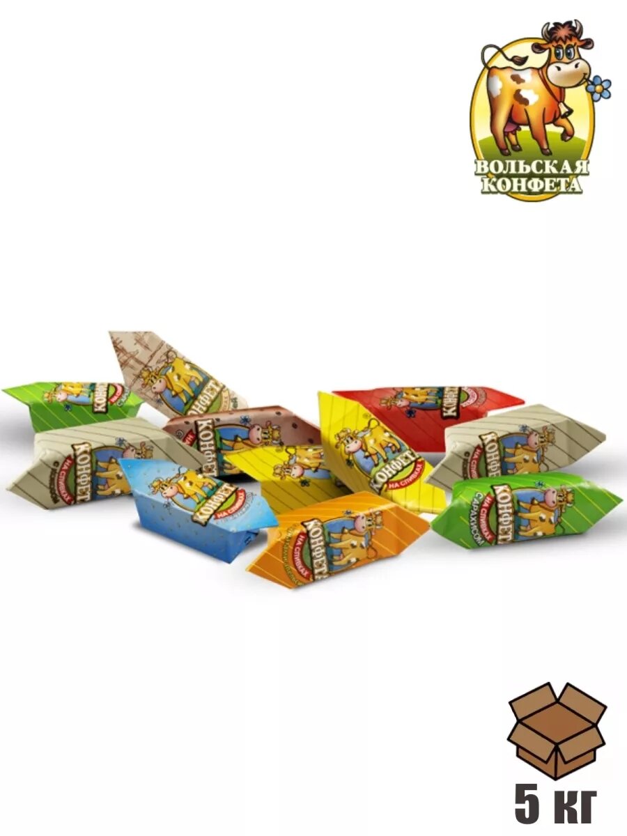 Конфеты Cream Fudge на сливках Ассорти, 5 кг