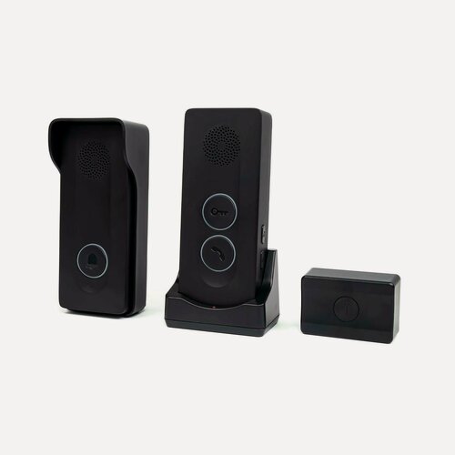 Изображение товара Беспроводной автономный аудиодомофон Домовой-300(EU) (Q24187KDB) для частного дома с открыванием замка в комплекте с трубкой. Дальность до 300м.