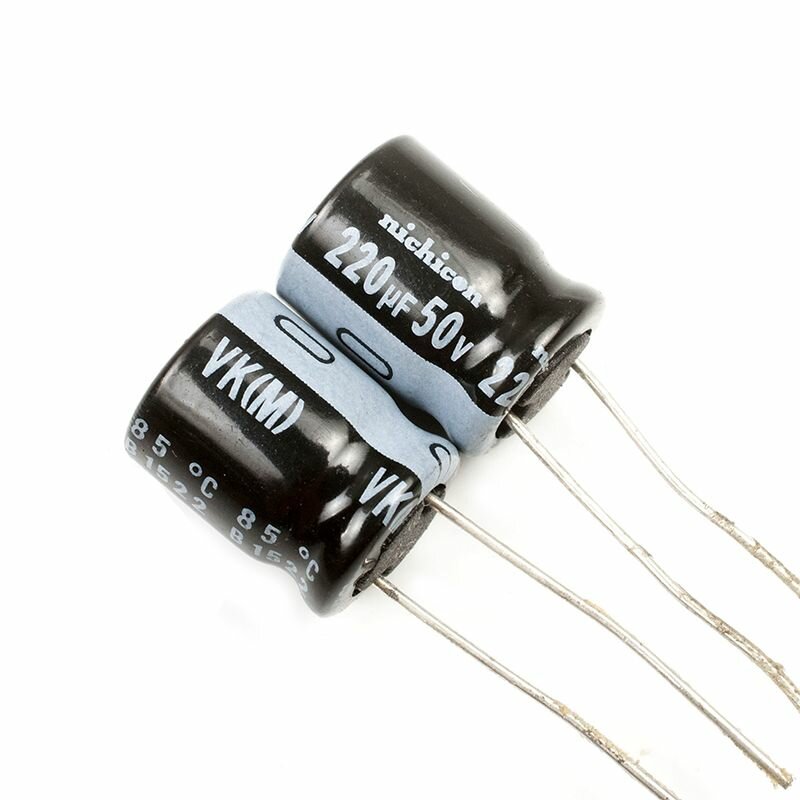 2шт. Nchicon Конденсатор 50В-220мкФ (220uF-50V, 10x13мм)