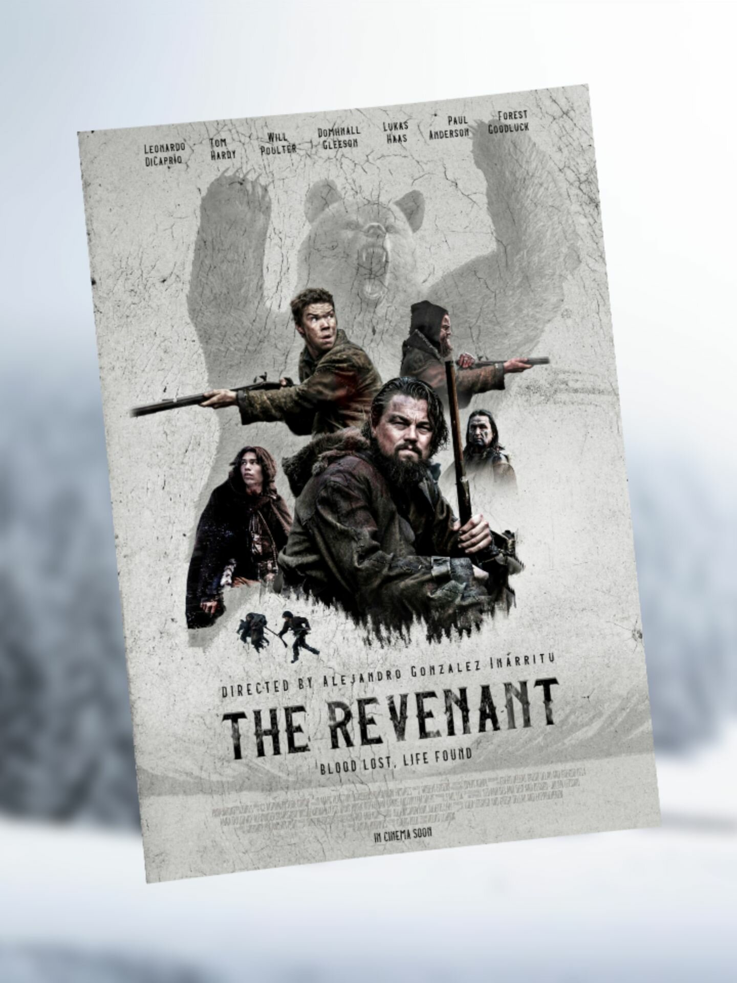 Постер pinterest "Выживший", 29.7х42см, А3, глянцевый