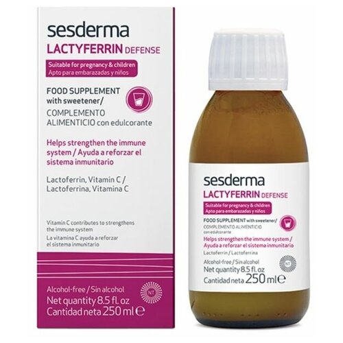 БАД Sesderma Additive Lactyferrin Defense Suitabie for Pregnancy &children, БАД к пище Лактиферрин для беременных, 250 мл