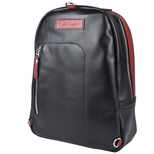 фото Рюкзак из черной кожи carlo gattini 3055-01