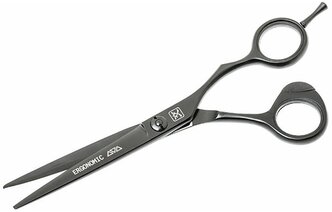 Ножницы для стрижки волос Katachi Black Ergonomic 6.5"