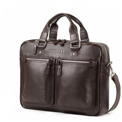 фото Деловая сумка для документов brialdi parma (парма) relief brown