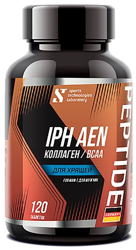 Sport's Technologies Laboratory Аминокислотный пептидный комплекс Sport's Technologies Laboratory IPH AEN BCAA Collagen для хрящей, 120 таб