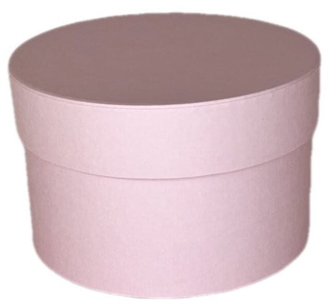Коробка подарочная круглая 15х10 см светло розовый / подарочная упаковка /шляпная коробка / коробочки для подарков