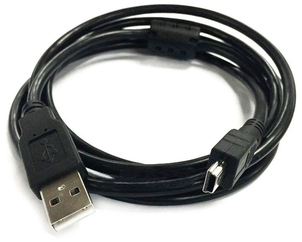 Кабель USB 2.0 A Mini USB B с фильтром / питание + передача данных 1,5 метра/Дисконт63